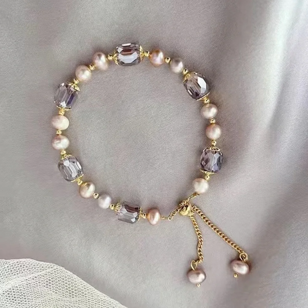 Pearl Simulant Adjustable Bolo Bracelet